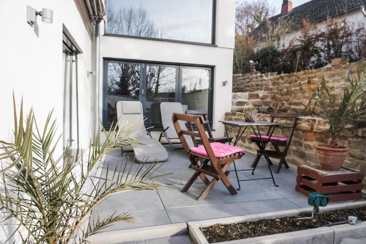 Neu gebautes Apartment mit Sonnenterasse in der Nähe vom Siebengebirge&Bonn Königswinter Exterior foto